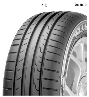 Letne pneu Dunlop SP Sport Bluresponse - 2