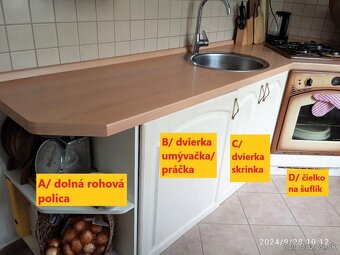 Predám z kuchynskej linky - všetko vyznačené, výborný stav - 2