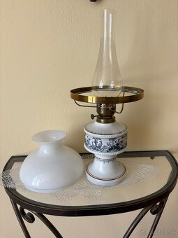 Stolná petrolejová lampa s cylindrom Wallendorf V-44cm - 2