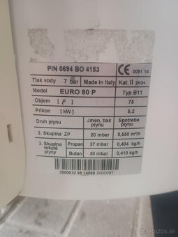 Plynový ohrievač teplej vody - 2