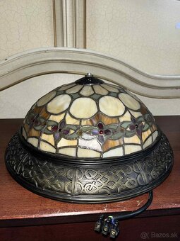 Vintage luster na strop, v štýle Tiffany, v 14, priemer 40 - 2
