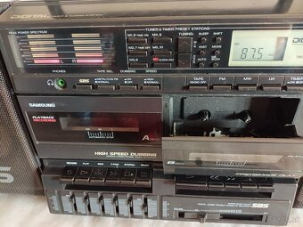 Samsung W700L radiomagnetofon retro 2 kazeťák Korea - 2