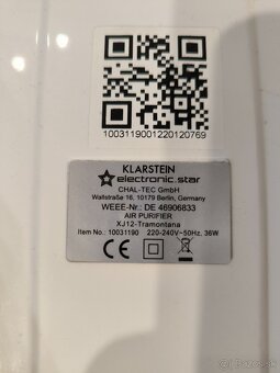 Čistička vzduchu Klarstein - 2