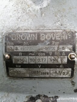 Elektromotor BBC Brown Boveri 1,1kW, 950ot/min 400V - 2