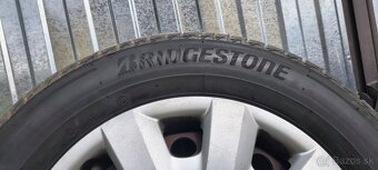 15" plechové disky 5x112+zanovne letné Bridgestone - 2