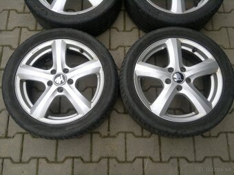 Elektrony Skoda Octavia 2 5x112 r17,letne pneu. 225/45 r17 - 2