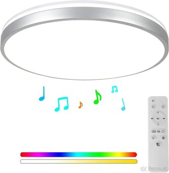 Horevo LED RGB stropné svietidlo 30 cm s Bluetooth reprodukt - 2