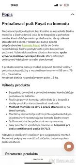 Prebalovací pult - 2