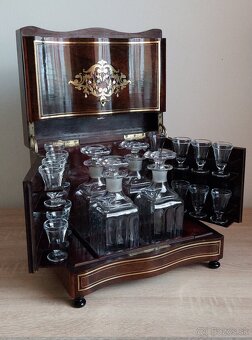 Likérnik boulle palisander Francúzsko Napoleon III - 2