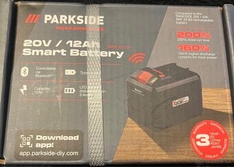 Smart  Baterie 20V Parkside Performance - 2