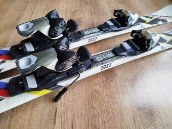 Detské lyže 90cm + lyžiarky, zn.Salomon + Roces - 2