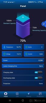 Predám batériu Ultimatron LiFePO4 12,8 V/ 100 Ah Bluetooth - 2