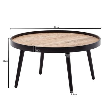 Konferenčný stolík okrúhly 76 cm - 2