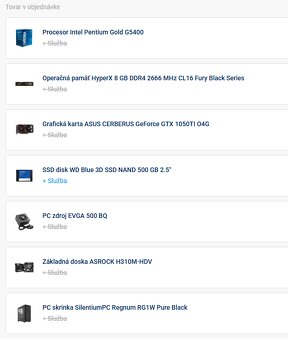 Stolny PC + prislusenstvo - 2