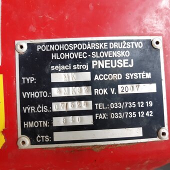 Na predaj sejačka PNEUSEJ MK - 2
