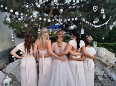 Spoločenské marhuľkové šaty - 2