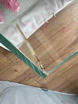 100€ - Akva 100x35x36cm, 1cm hrubé sklo - OPTIWHITE - - 2