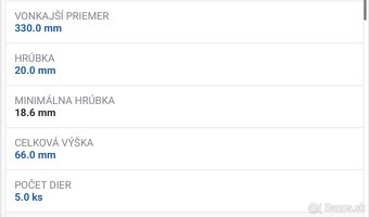 Zadné kotúče zimermann - 2