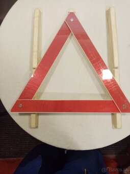 dobový výstražný trojuholník - retro, k veteránu - 2