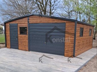 Plechová garáž 6x5 m Doprava a montaż gratis po celej SR - 2