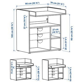 Prebaľovací pult Ikea Smastad - 2