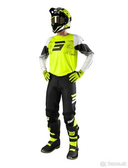 enduro set komplet dres nohavice žlté shot - 2