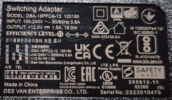 Elektrické adaptéry 12V, 1.5A, 18W - 2