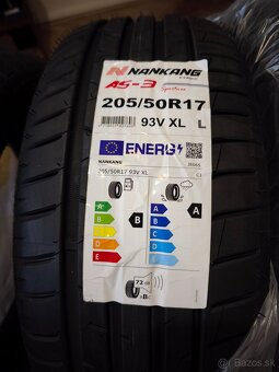 Predám letnú sadu 4 ks pneumatík Nankang Sportnex AS-3 XL 20 - 2
