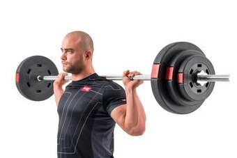 HS Nakladací činkový set Premium 105kg + variabilná lavica M - 2