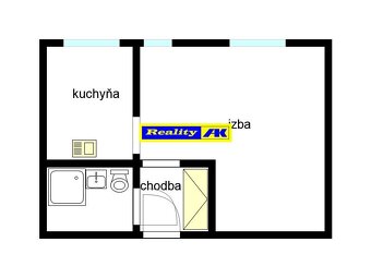 1 izbový byt na prenájom Vrútky, centrum - 2