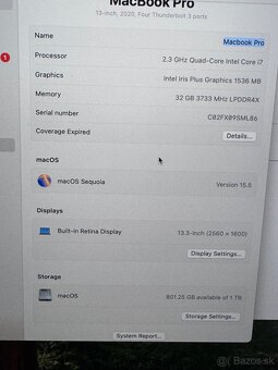 MacBook Pro - 13” i7 2.3ghz, 32g ram, 1tb, touch bar - 2