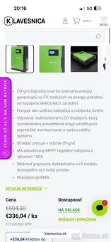 Hybridný menič 3,5Kw 24V MPPT 100A - 2