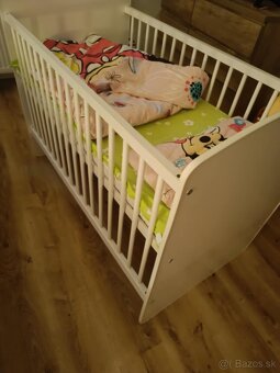 Detska postielka +matrac +prikrývka a vankúš - 2