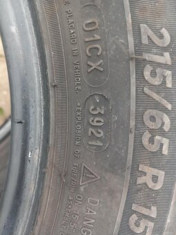 Pneumatiky celoročné - Michelin 215/65/R15C - 2