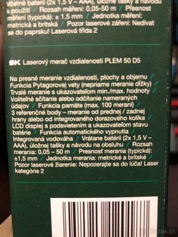 Laserovy merač vzdialenosti - 2