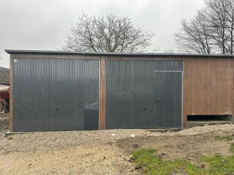 Plechová garáž 8x6m - 2