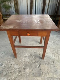 Starožitny drevený stôl - 2