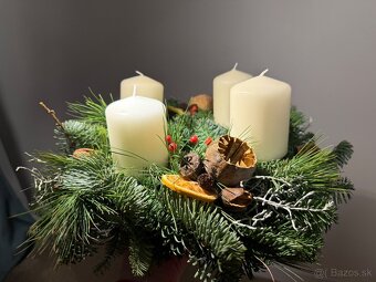 Adventný veniec z prírodných materiálov - 2