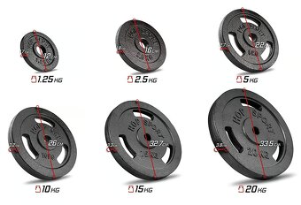 Hop Sport Nakladací činkový set Strong + stojan HS-1006L - 2