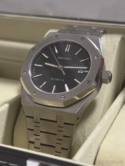 Seiko Custom Mod Watch Hodinky Royal Oak Black - 2