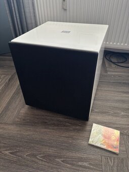Predám 2x subwoofer BK Electronics P12 300 FF – biele - 2