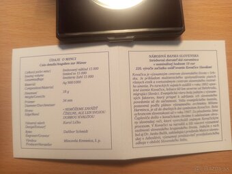 Slováci v Kovačici 2022 PROOF – Investičné striebro - 2
