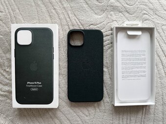 NOVÝ kryt pre Apple 15 Plus tkaninový - zelený - 2