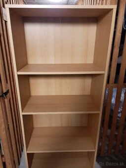 Svetlo hnedý regál / knižnica / polica, Výška 168 cm - 2