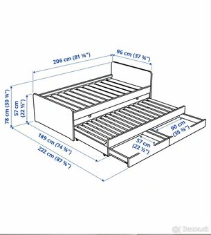 Postel IKEA rozkladacia - 2