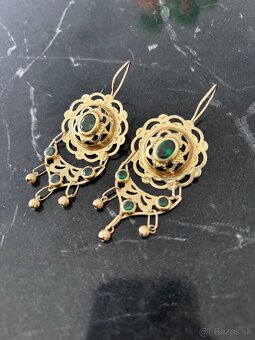 Zlate 14 k nausnice 585 - 2