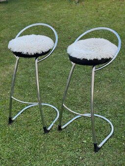 Dizajnové barové stoličky – set 2 ks - 2