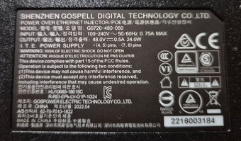 POE Injektor 48V, 0.5A, 24W - 2