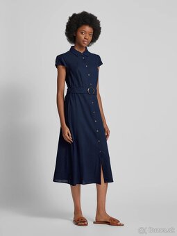 modré šaty - L - nové - 2