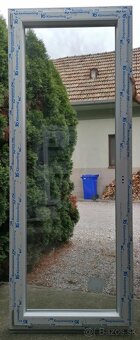 Predám plastové okno, biela, zlatý dub, sivá - 2